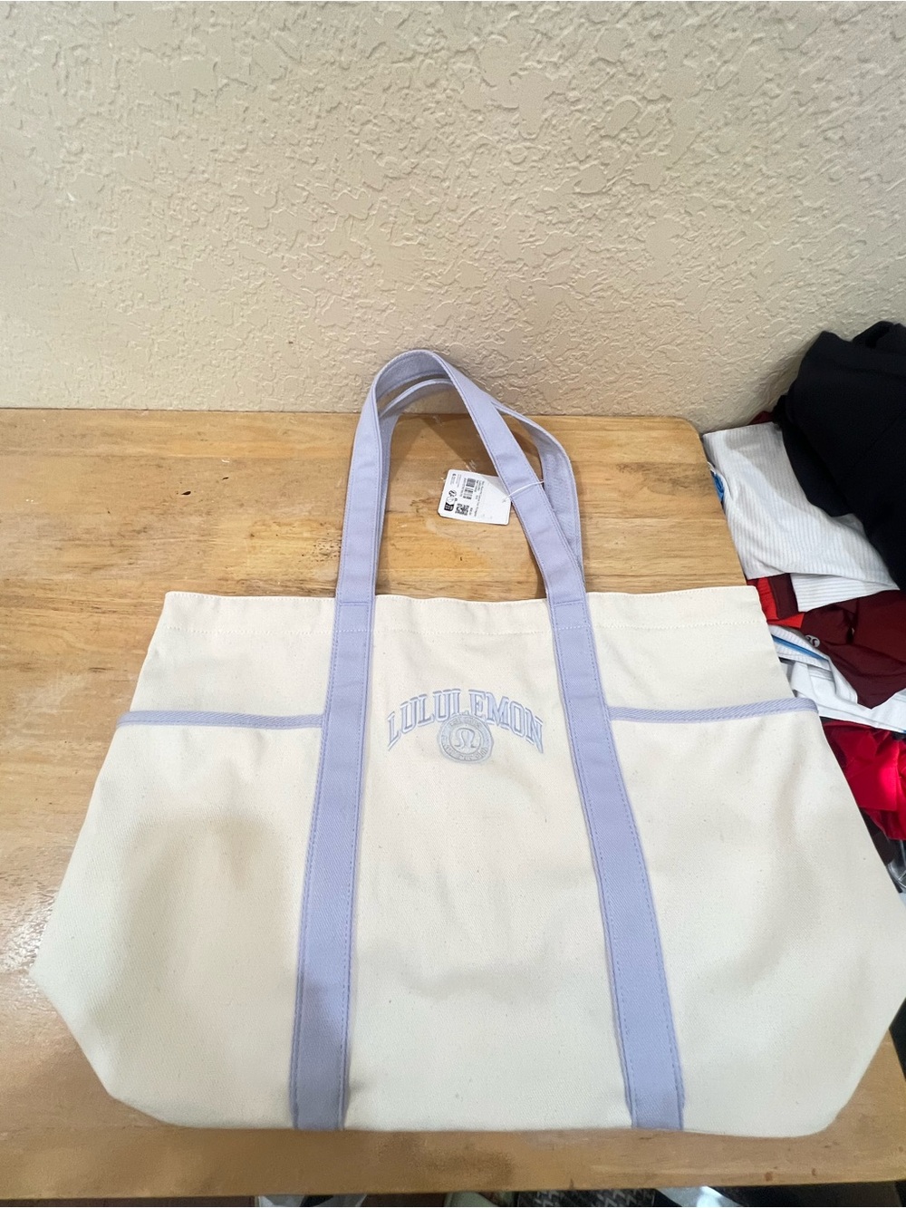 lululemon athletica Daily Multi-pot Canyas Tote NAT/SRNB 20L